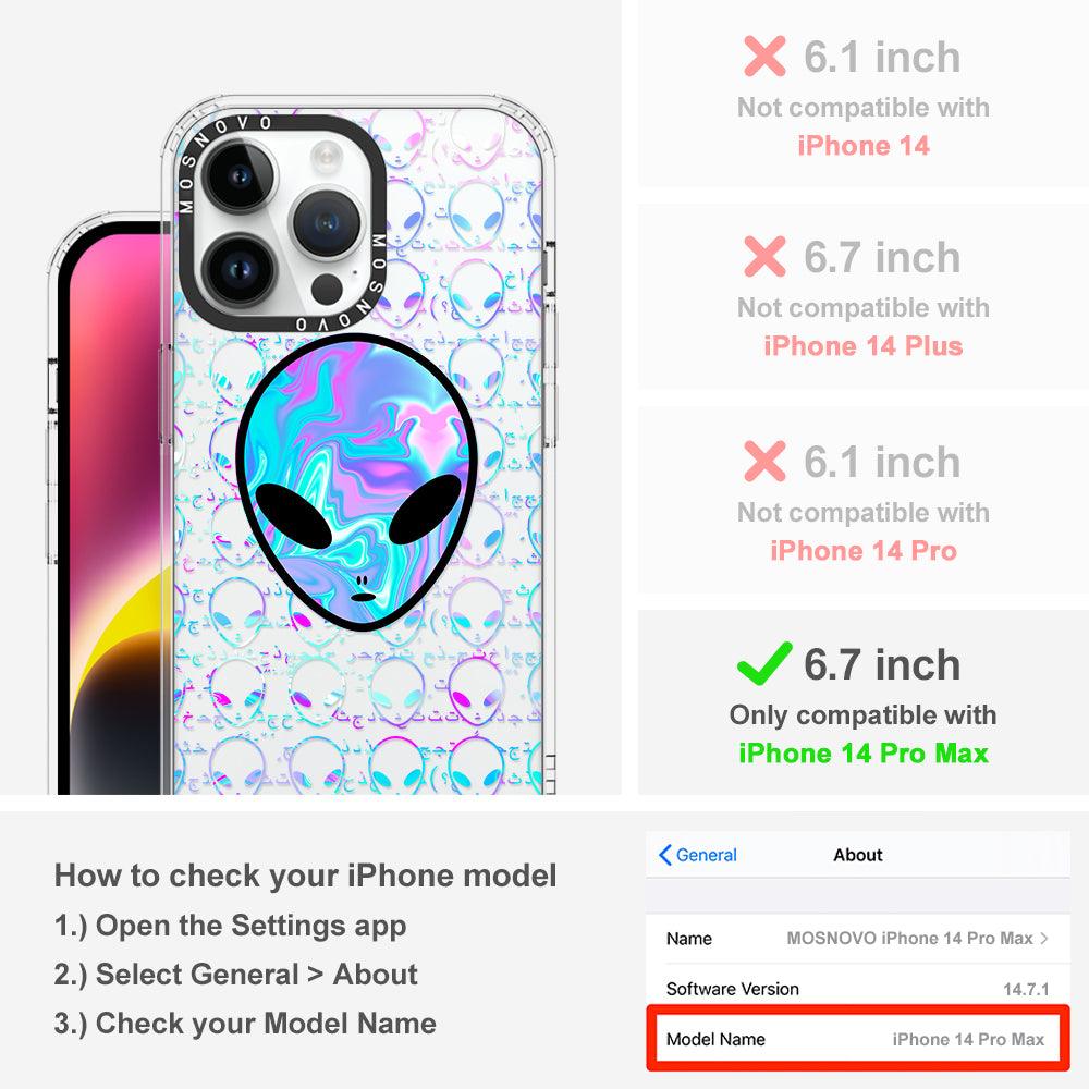 Space Alien Phone Case - iPhone 14 Pro Max Case - MOSNOVO