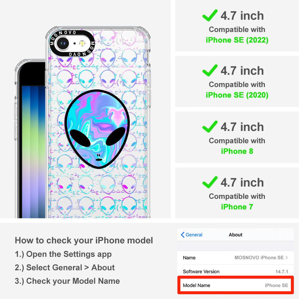 Space Alien Phone Case - iPhone SE 2020 Case - MOSNOVO
