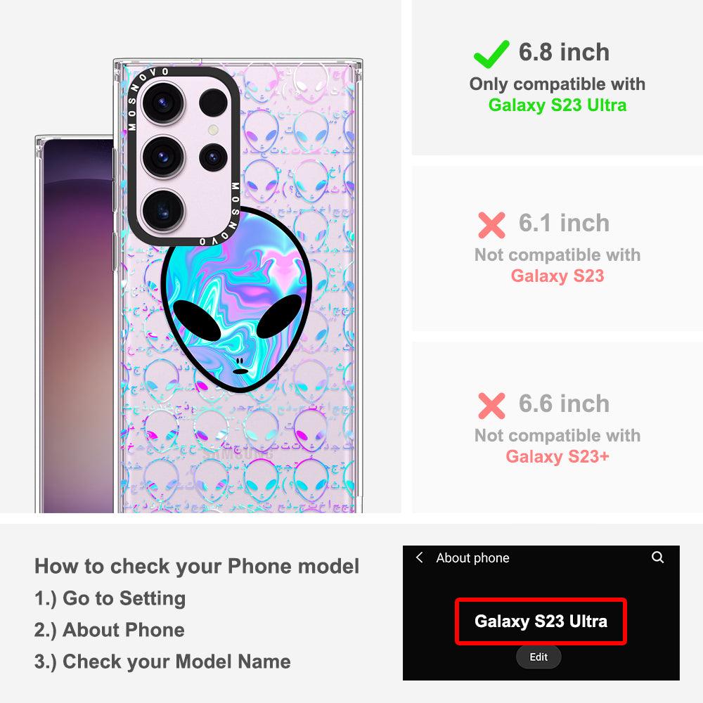 Space Alien Phone Case - Samsung Galaxy S23 Ultra Case - MOSNOVO