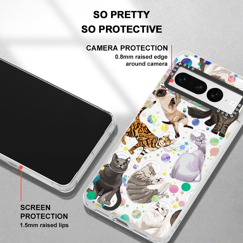 Space Cat Phone Case - Google Pixel 7 Pro Case - MOSNOVO