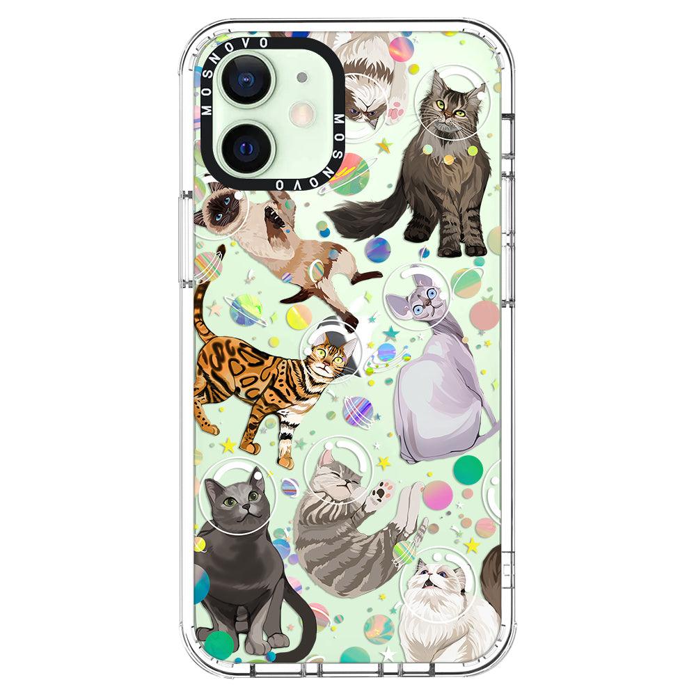Space Cat Phone Case - iPhone 12 Mini Case - MOSNOVO