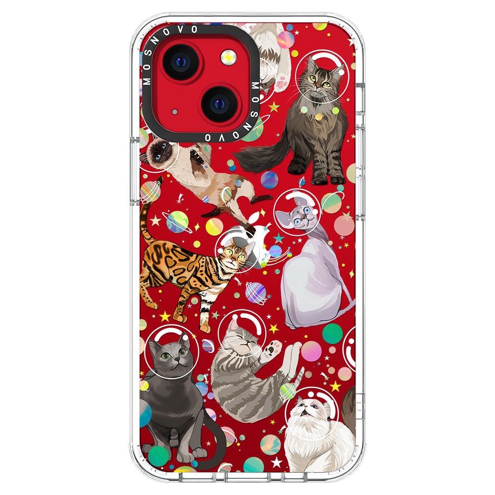 Space Cat Phone Case - iPhone 13 Mini Case - MOSNOVO