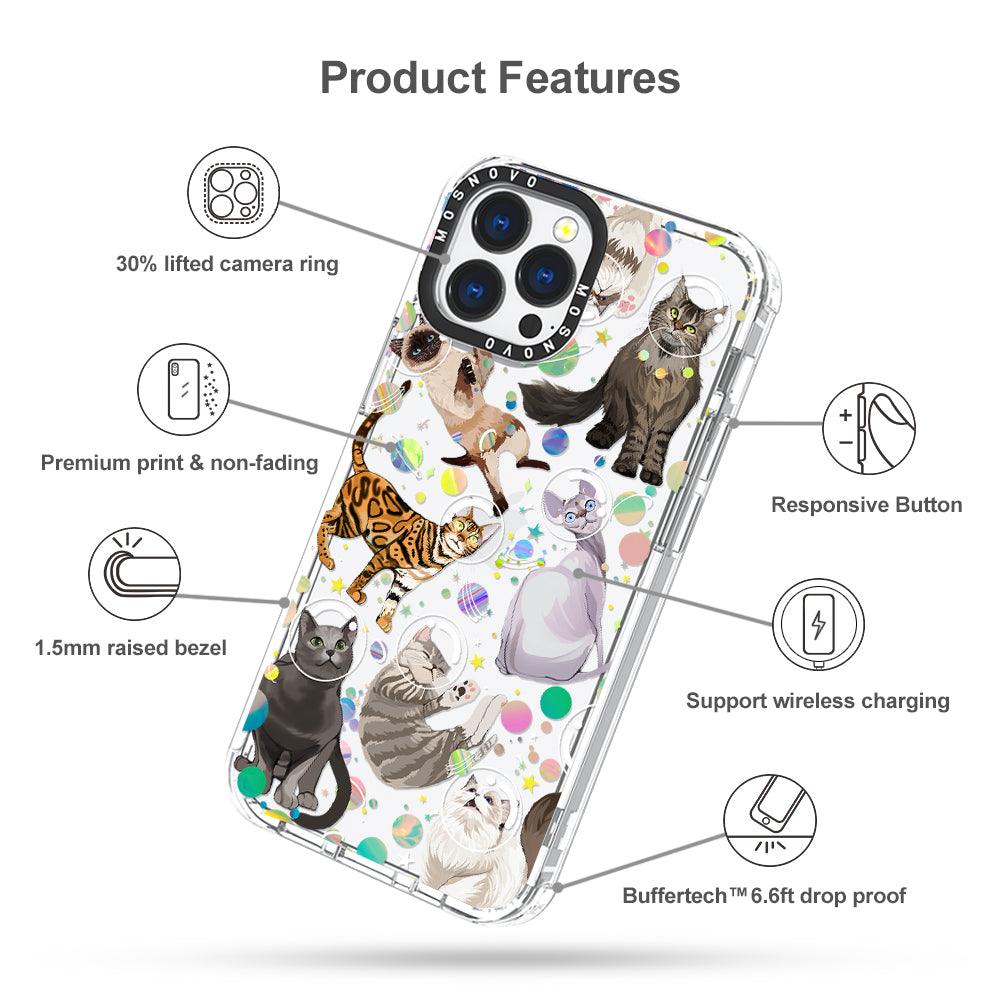 Space Cat Phone Case - iPhone 13 Pro Max Case - MOSNOVO