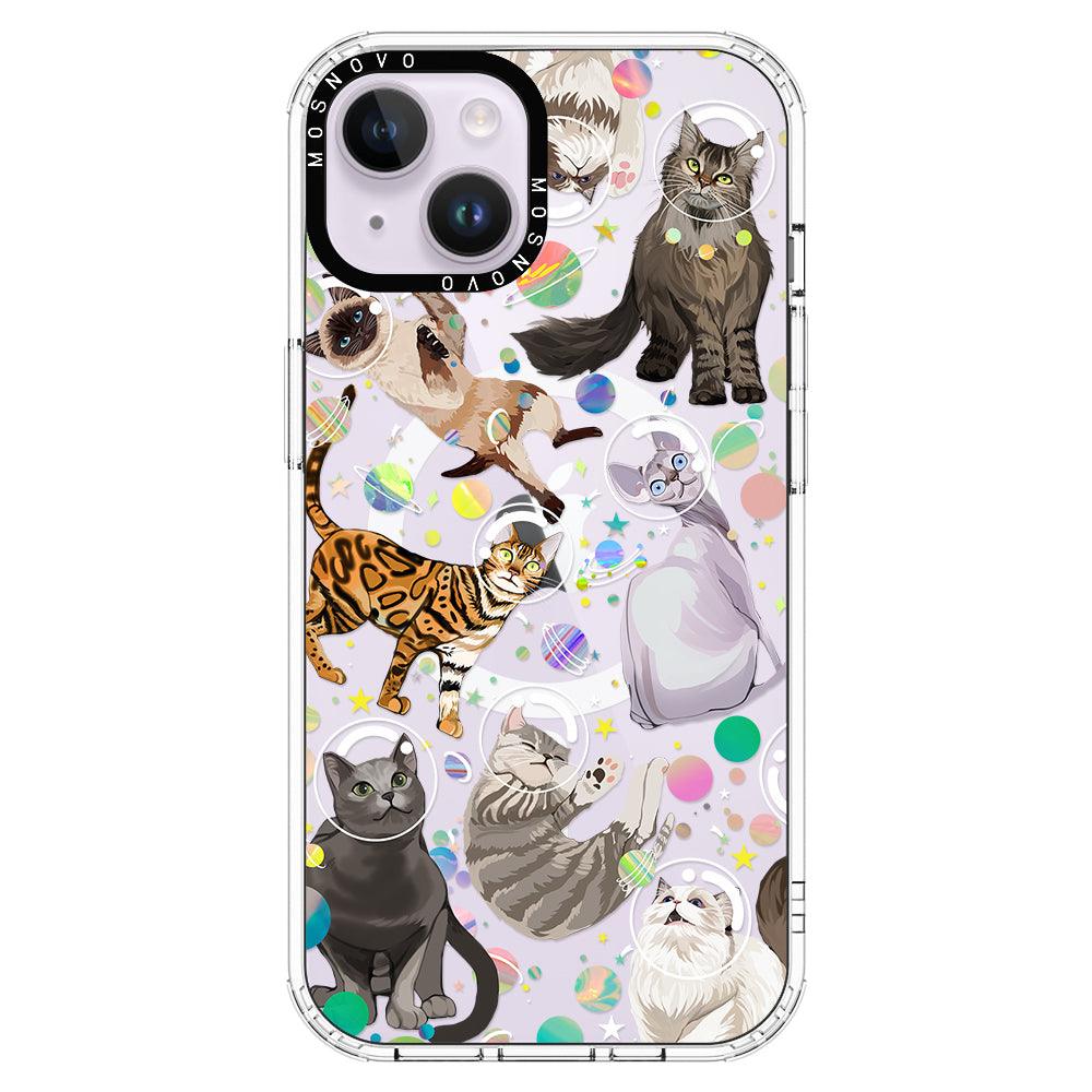 Space Cat Phone Case - iPhone 14 Plus Case - MOSNOVO