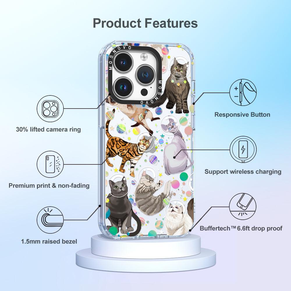 Space Cat Phone Case - iPhone 14 Pro Case - MOSNOVO