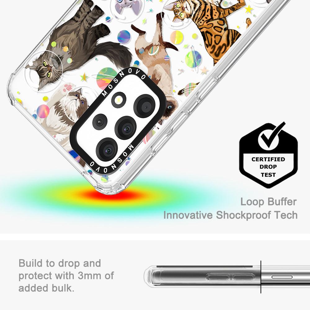 Space Cat Phone Case - Samsung Galaxy A52 & A52s Case - MOSNOVO