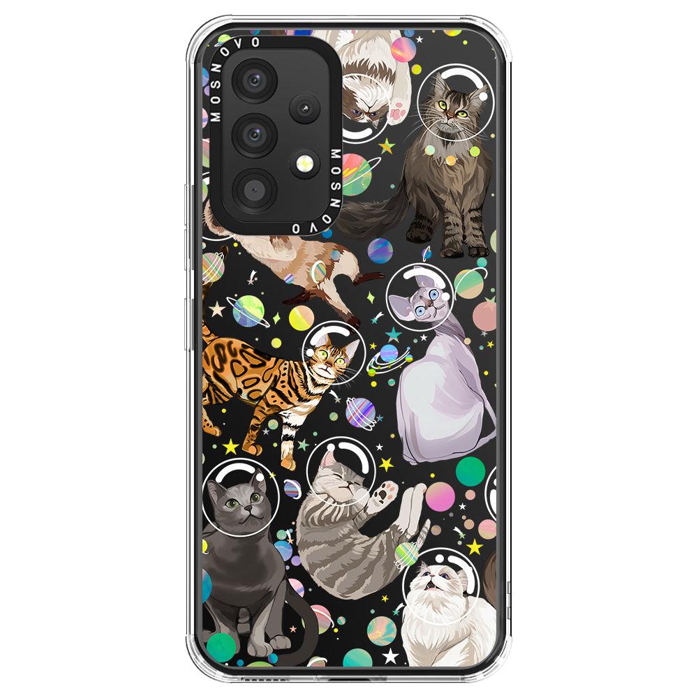 Space Cat Phone Case - Samsung Galaxy A53 Case - MOSNOVO