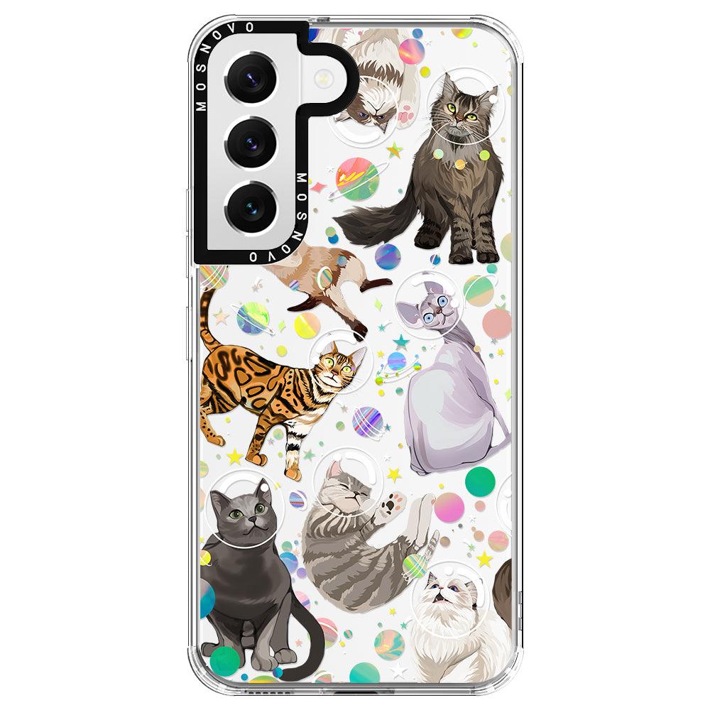 Space Cat Phone Case - Samsung Galaxy S22 Case - MOSNOVO