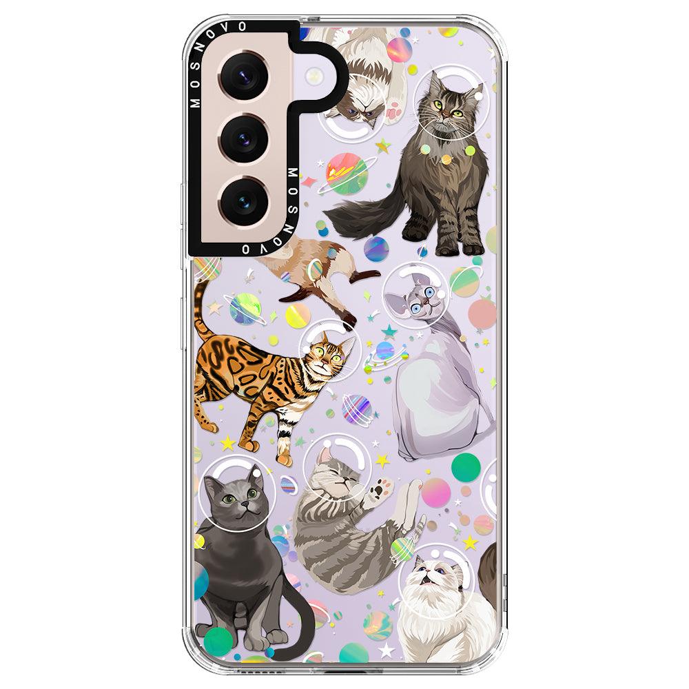 Space Cat Phone Case - Samsung Galaxy S22 Plus Case - MOSNOVO