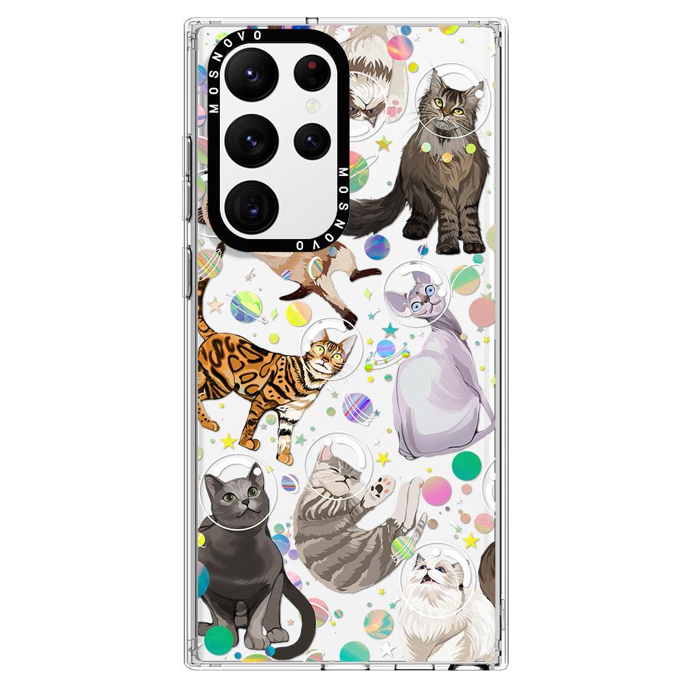 Space Cat Phone Case - Samsung Galaxy S22 Ultra Case - MOSNOVO