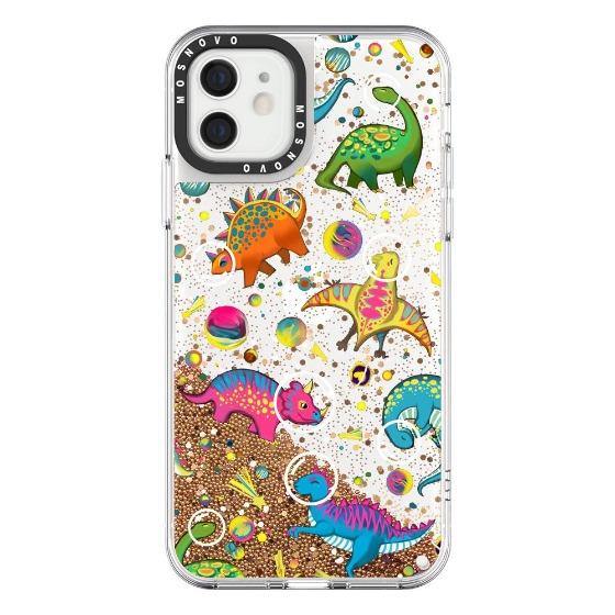 Space Dinosaur Glitter Phone Case - iPhone 12 Mini Case – MOSNOVO