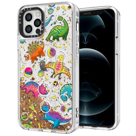 Space Dinosaur Glitter Phone Case - iPhone 12 Pro Case - MOSNOVO