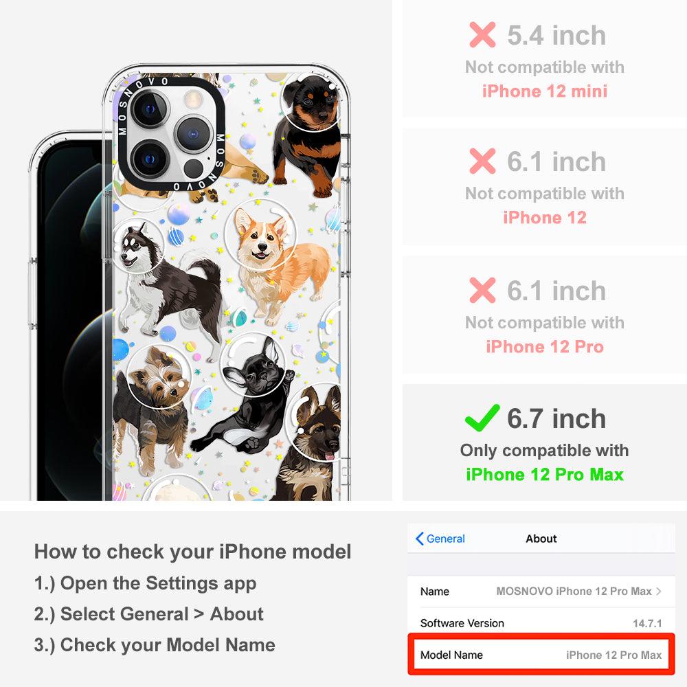 Space Dog Phone Case - iPhone 12 Pro Max Case - MOSNOVO