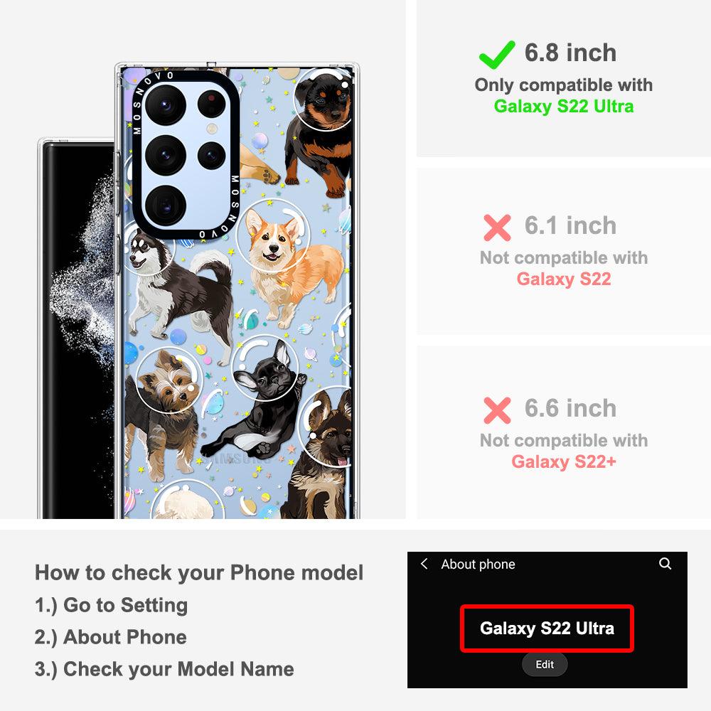 Space Dog Phone Case - Samsung Galaxy S22 Ultra Case - MOSNOVO