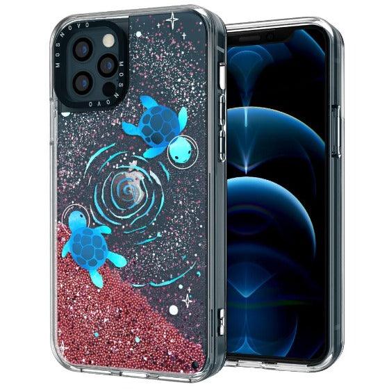 Space Turtle Glitter Phone Case - iPhone 12 Pro Max Case - MOSNOVO