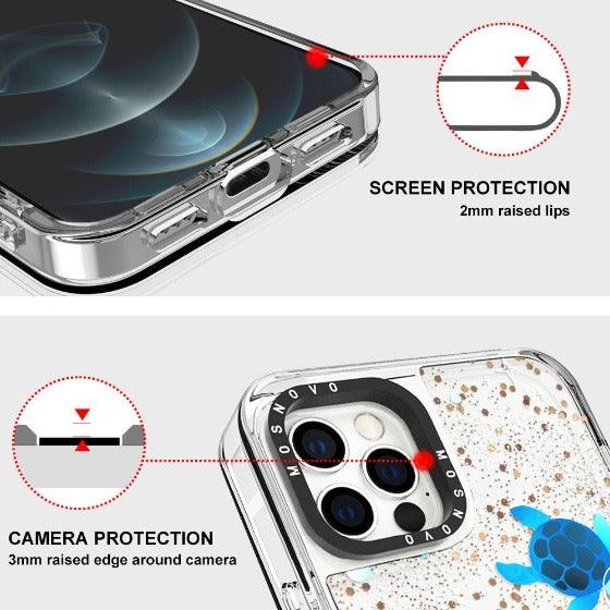 Space Turtle Glitter Phone Case - iPhone 12 Pro Max Case - MOSNOVO