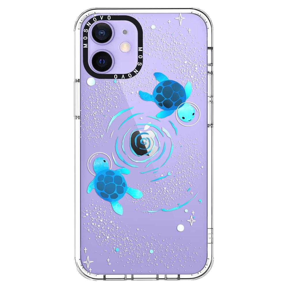Space Turtle Phone Case - iPhone 12 Mini Case - MOSNOVO