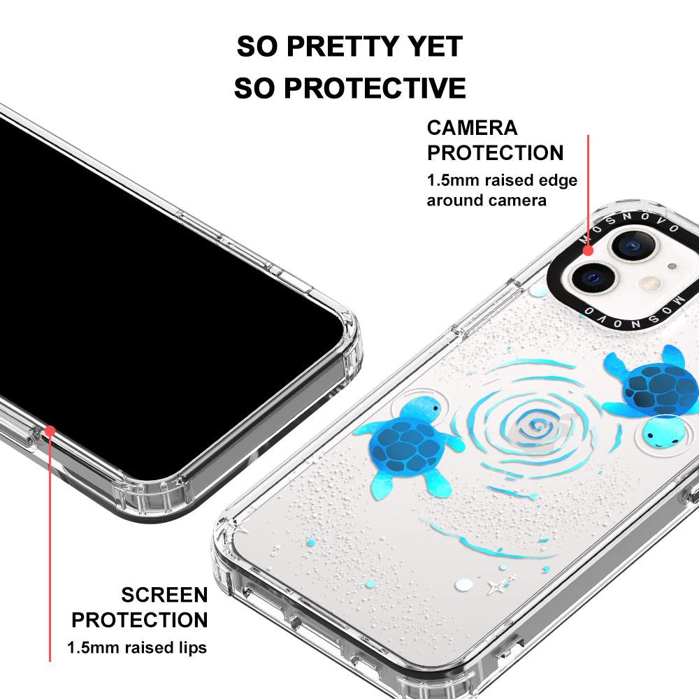 Space Turtle Phone Case - iPhone 12 Mini Case - MOSNOVO