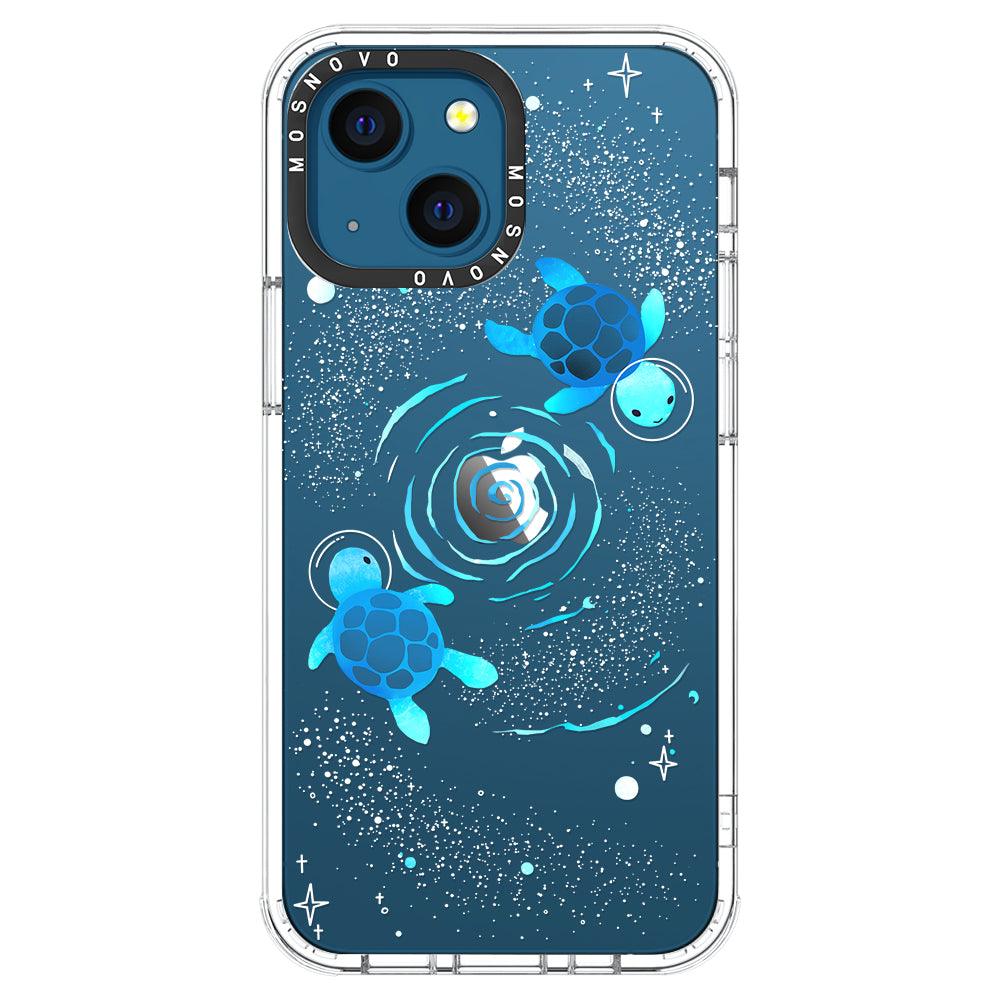 Space Turtle Phone Case - iPhone 13 Mini Case - MOSNOVO