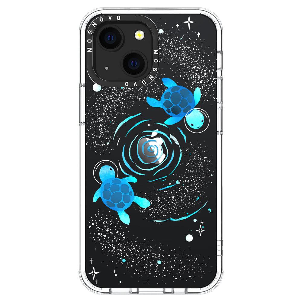 Space Turtle Phone Case - iPhone 13 Mini Case - MOSNOVO