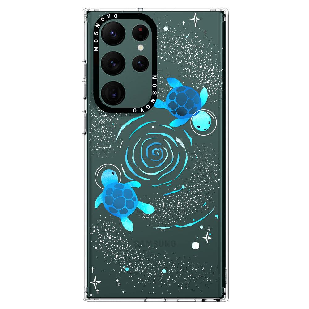 Space Turtle Phone Case - Samsung Galaxy S22 Ultra Case - MOSNOVO