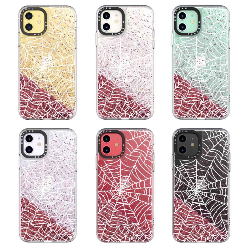 Spider Web Glitter Phone Case - iPhone 11 Case - MOSNOVO