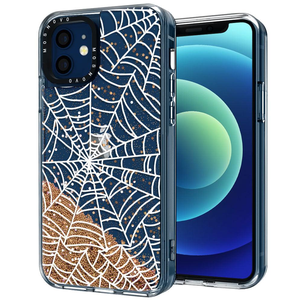 Spider Web Glitter Phone Case - iPhone 12 Case - MOSNOVO