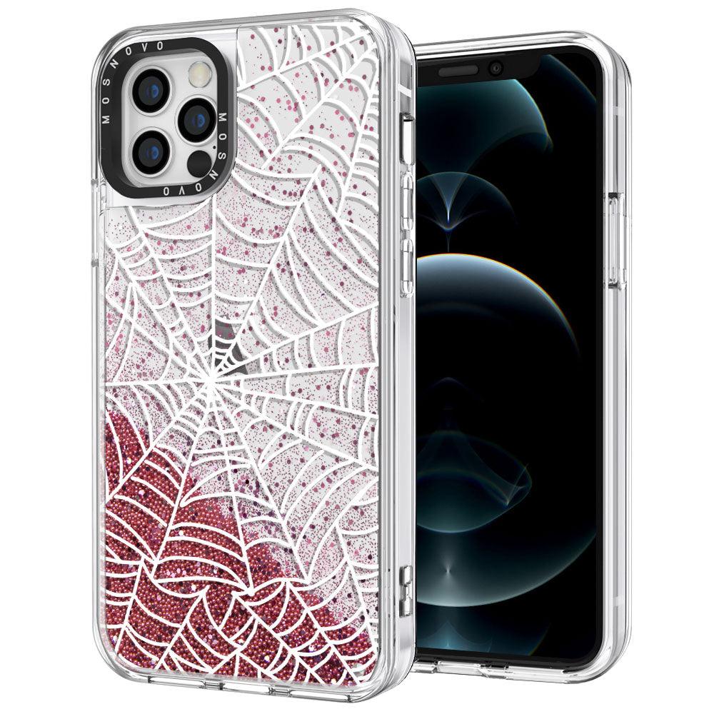 Spider Web Glitter Phone Case - iPhone 12 Pro Case - MOSNOVO