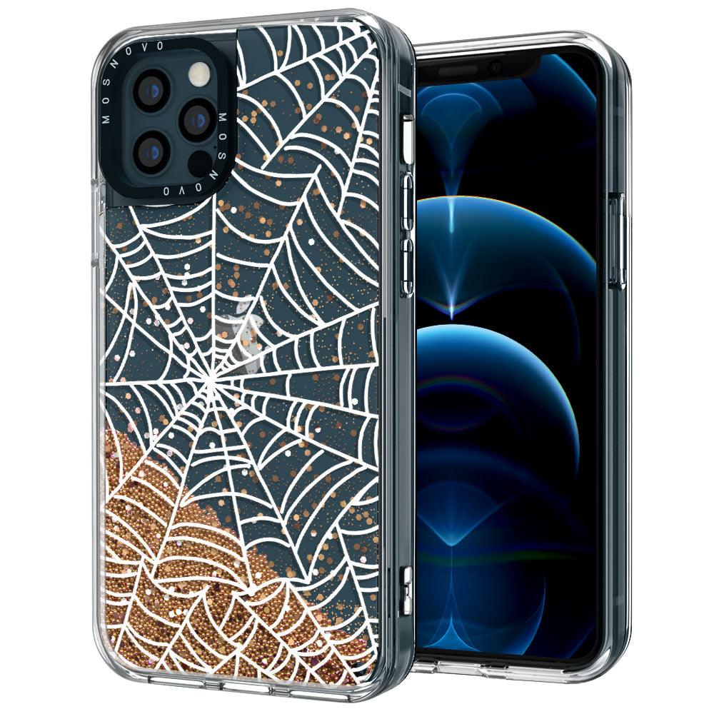 Spider Web Glitter Phone Case - iPhone 12 Pro Case - MOSNOVO