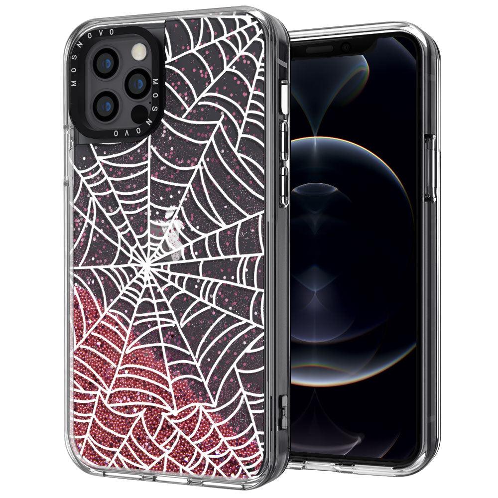 Spider Web Glitter Phone Case - iPhone 12 Pro Max Case - MOSNOVO