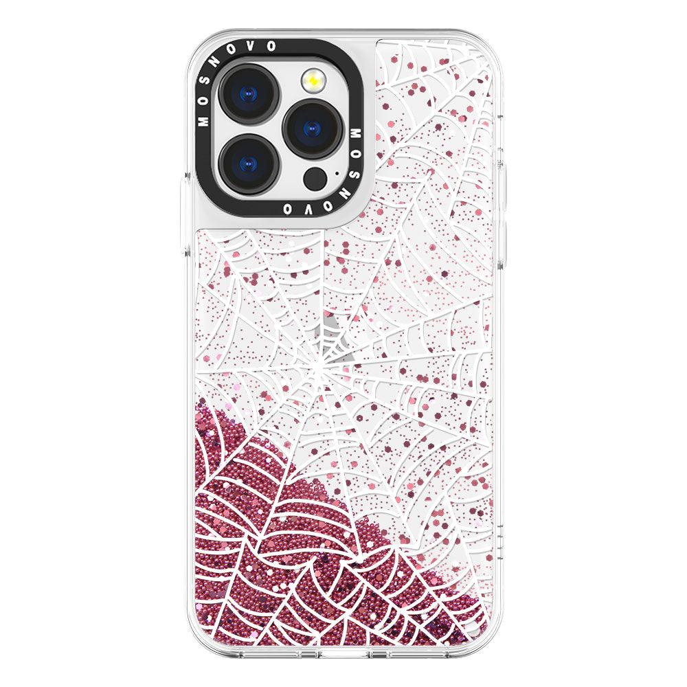 Spider Web Glitter Phone Case - iPhone 13 Pro Case - MOSNOVO
