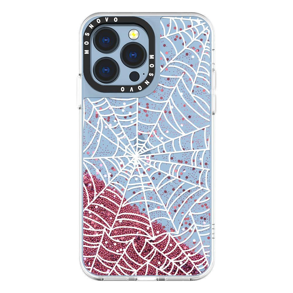 Spider Web Glitter Phone Case - iPhone 13 Pro Case - MOSNOVO