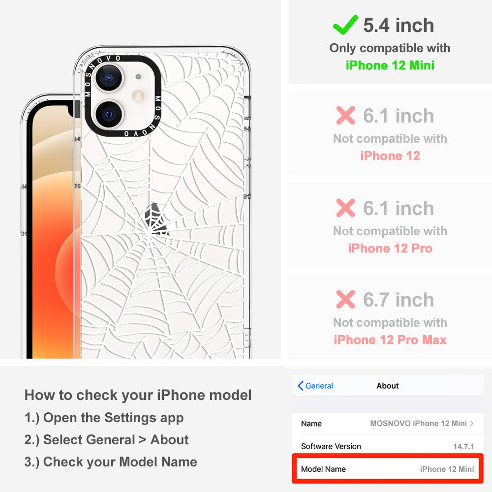 Spider Web Phone Case - iPhone 12 Mini Case - MOSNOVO