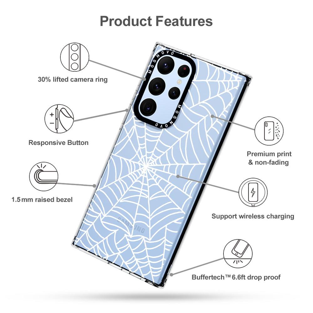 Spider Web Phone Case - Samsung Galaxy S22 Ultra Case - MOSNOVO