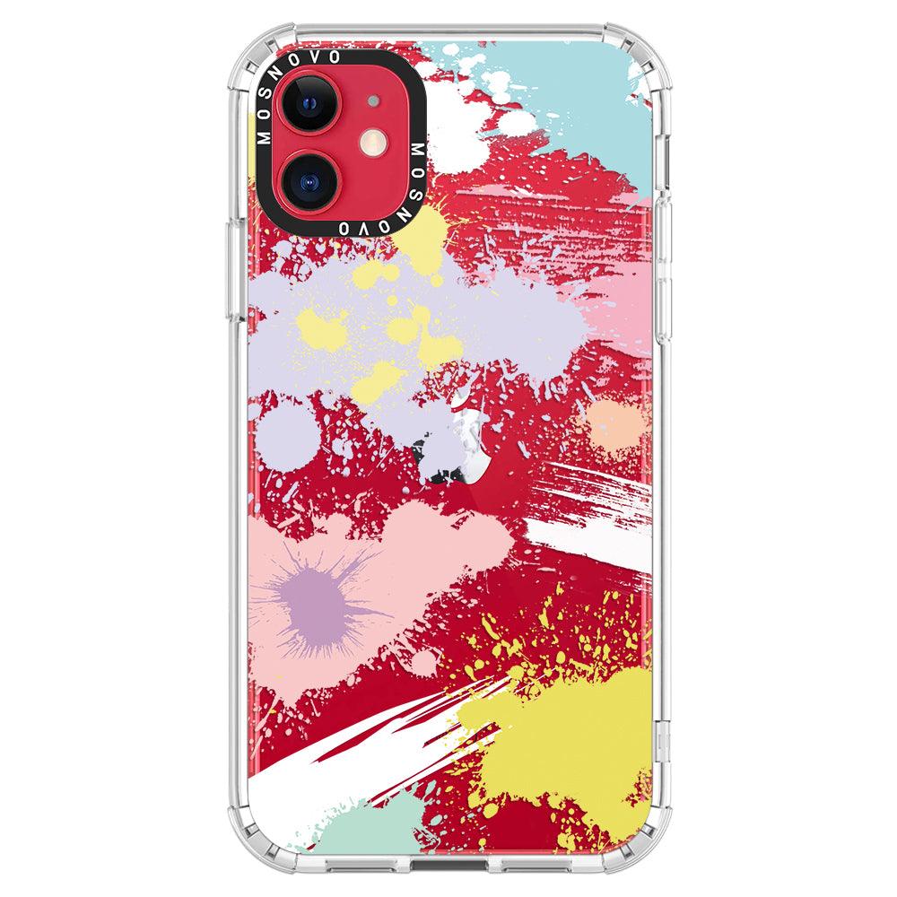 Splash Paint Phone Case - iPhone 11 Case - MOSNOVO