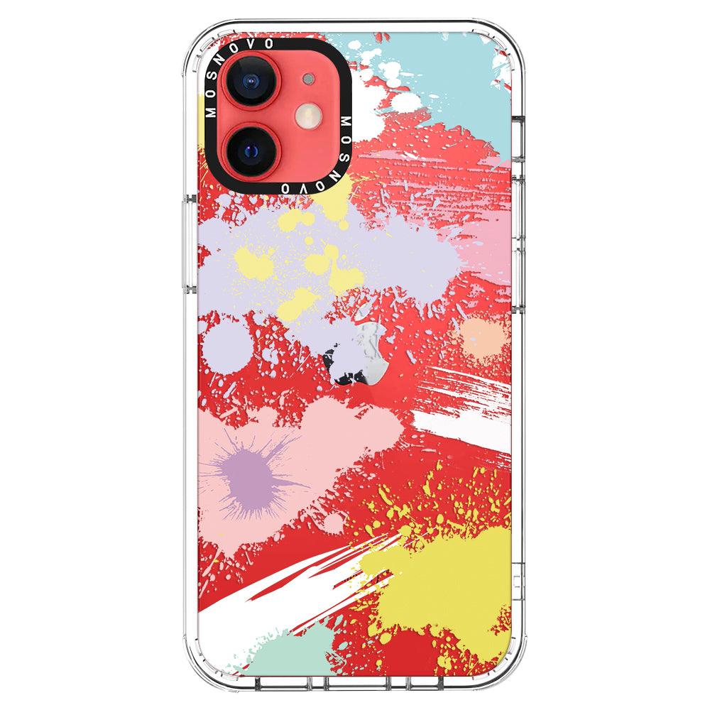 Splash Paint Phone Case - iPhone 12 Mini Case - MOSNOVO