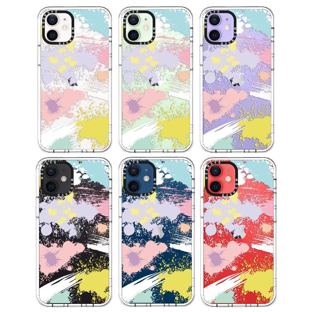 Splash Paint Phone Case - iPhone 12 Mini Case - MOSNOVO