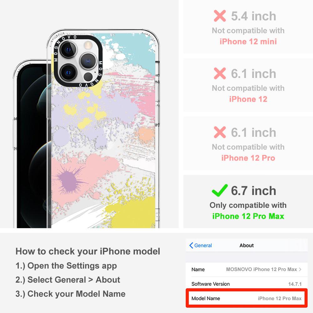 Splash Paint Phone Case - iPhone 12 Pro Max Case - MOSNOVO