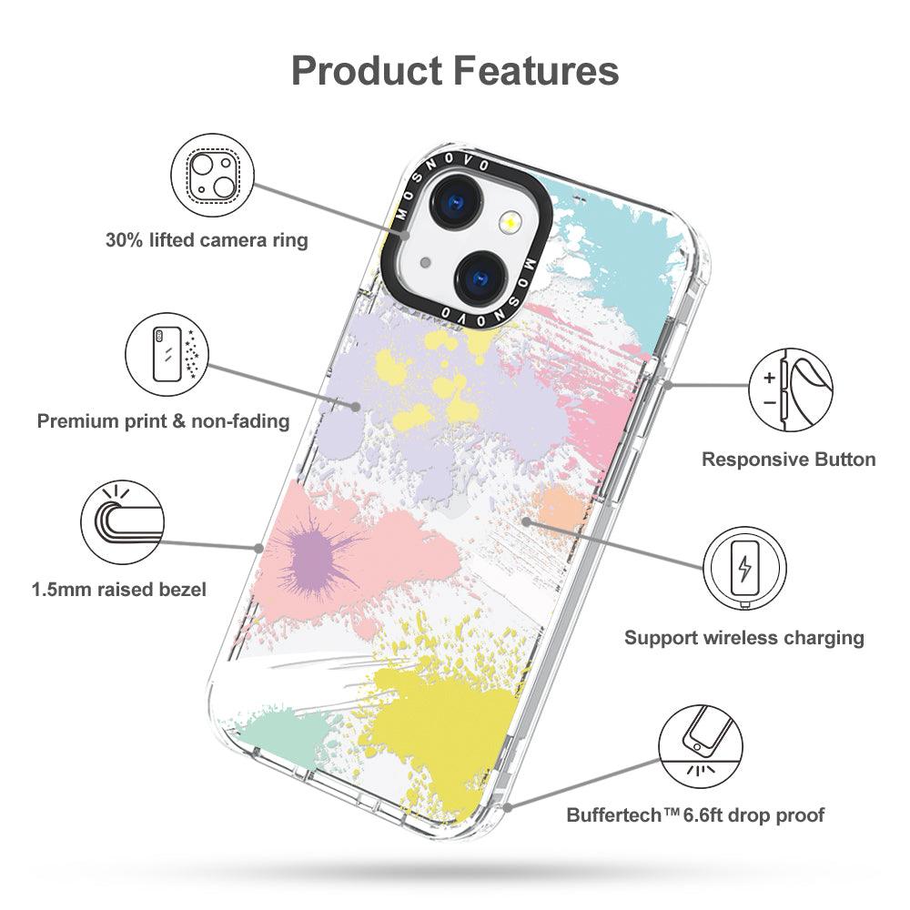 Splash Paint Phone Case - iPhone 13 Mini Case - MOSNOVO