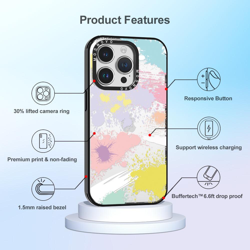 Splash Paint Phone Case - iPhone 14 Pro Case - MOSNOVO