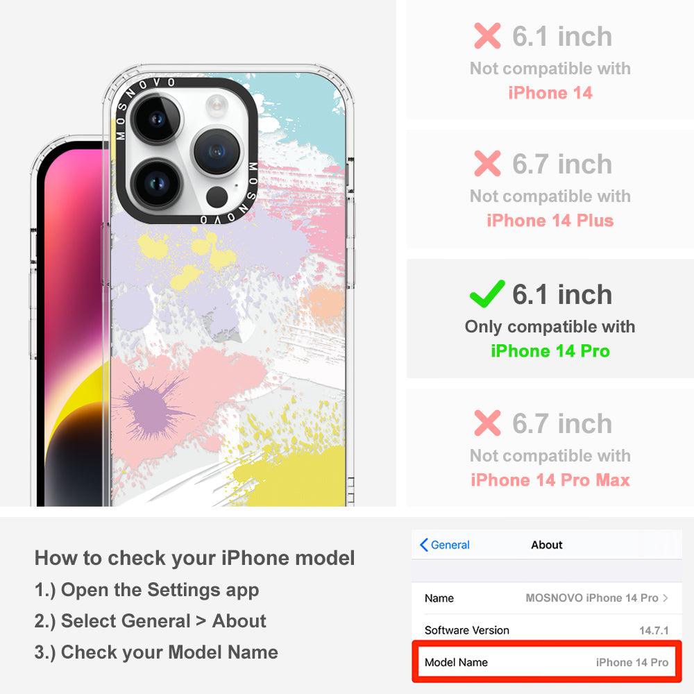 Splash Paint Phone Case - iPhone 14 Pro Case - MOSNOVO
