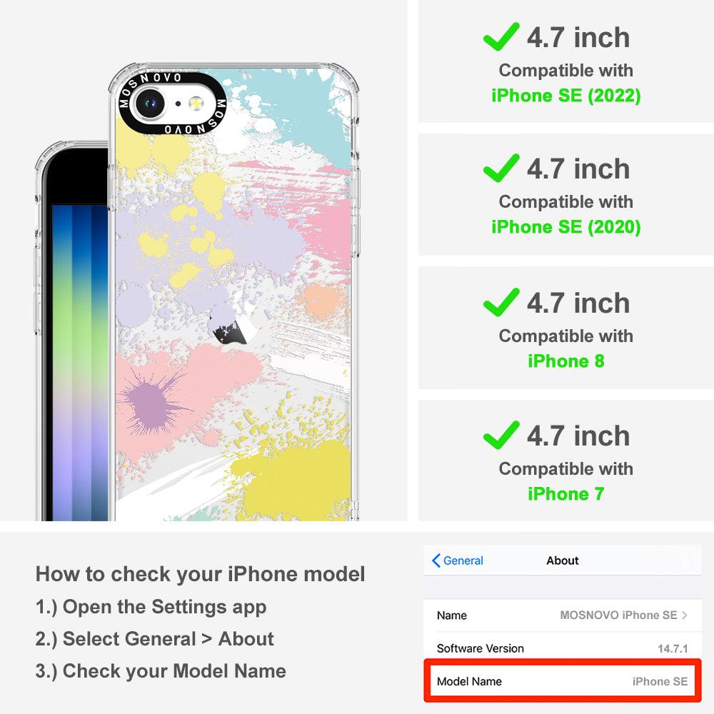 Splash Paint Phone Case - iPhone SE 2020 Case - MOSNOVO