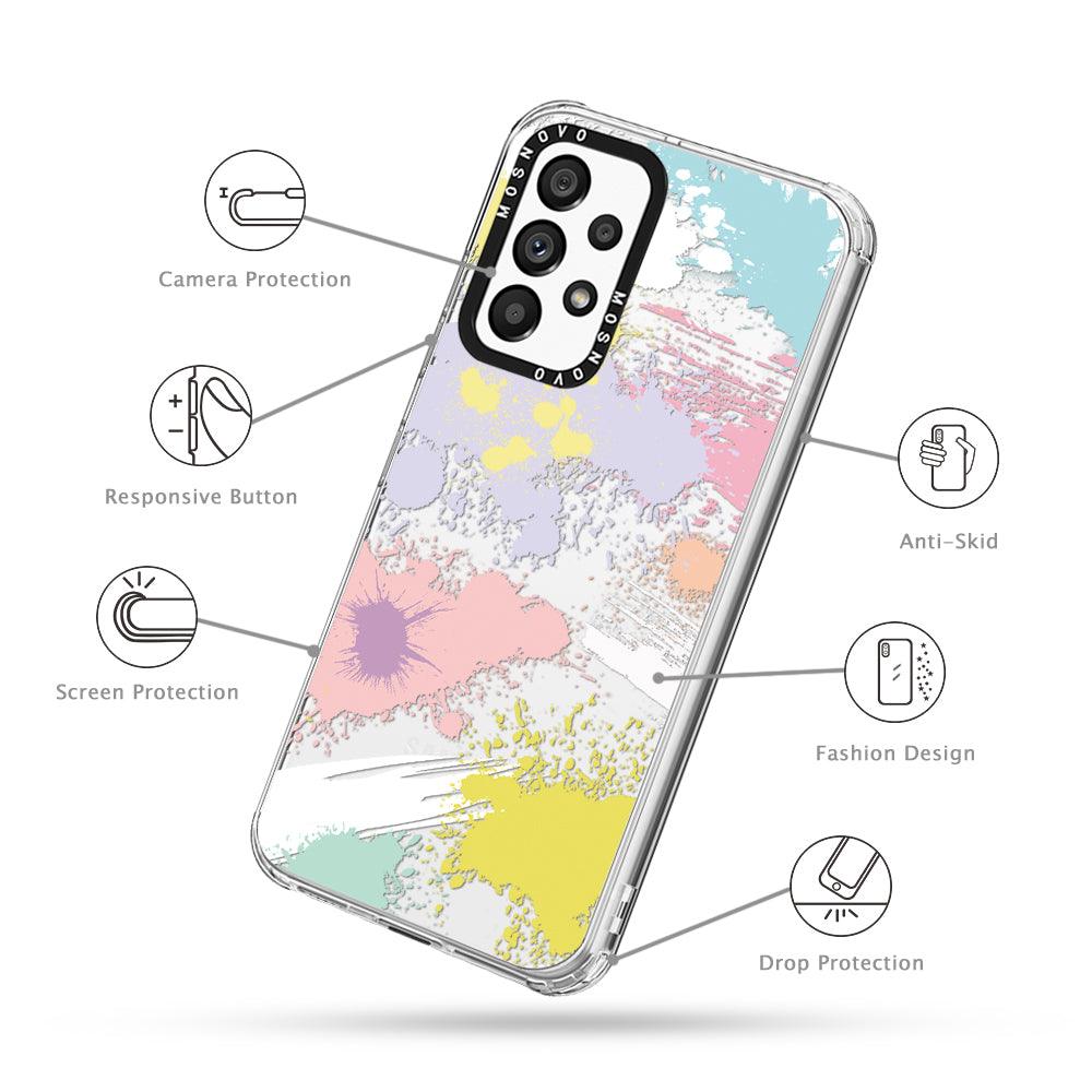 Splash Paint Phone Case - Samsung Galaxy A53 Case - MOSNOVO