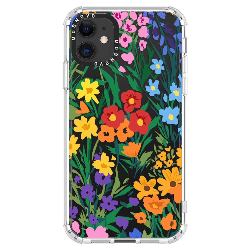 Spring Botanical Flower Floral Phone Case - iPhone 11 Case - MOSNOVO