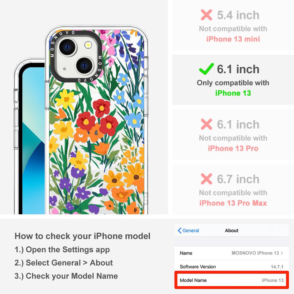 Spring Botanical Flower Floral Phone Case - iPhone 13 Case - MOSNOVO