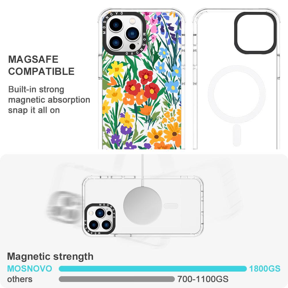 Spring Botanical Flower Floral Phone Case - iPhone 13 Pro Max Case - MOSNOVO