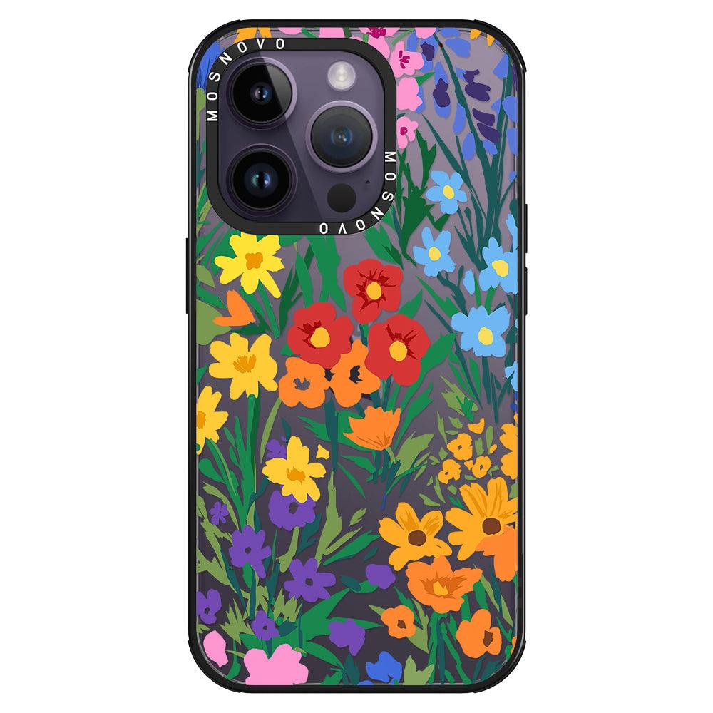 Spring Botanical Flower Floral Phone Case - iPhone 14 Pro Case - MOSNOVO