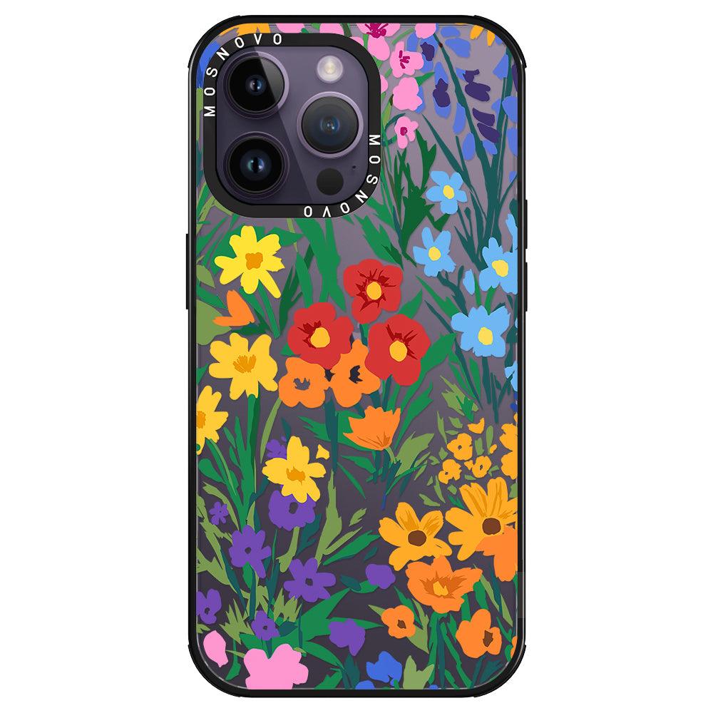 Spring Botanical Flower Floral Phone Case - iPhone 14 Pro Max Case - MOSNOVO