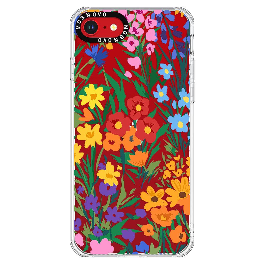 Spring Botanical Flower Floral Phone Case - iPhone SE 2020 Case - MOSNOVO