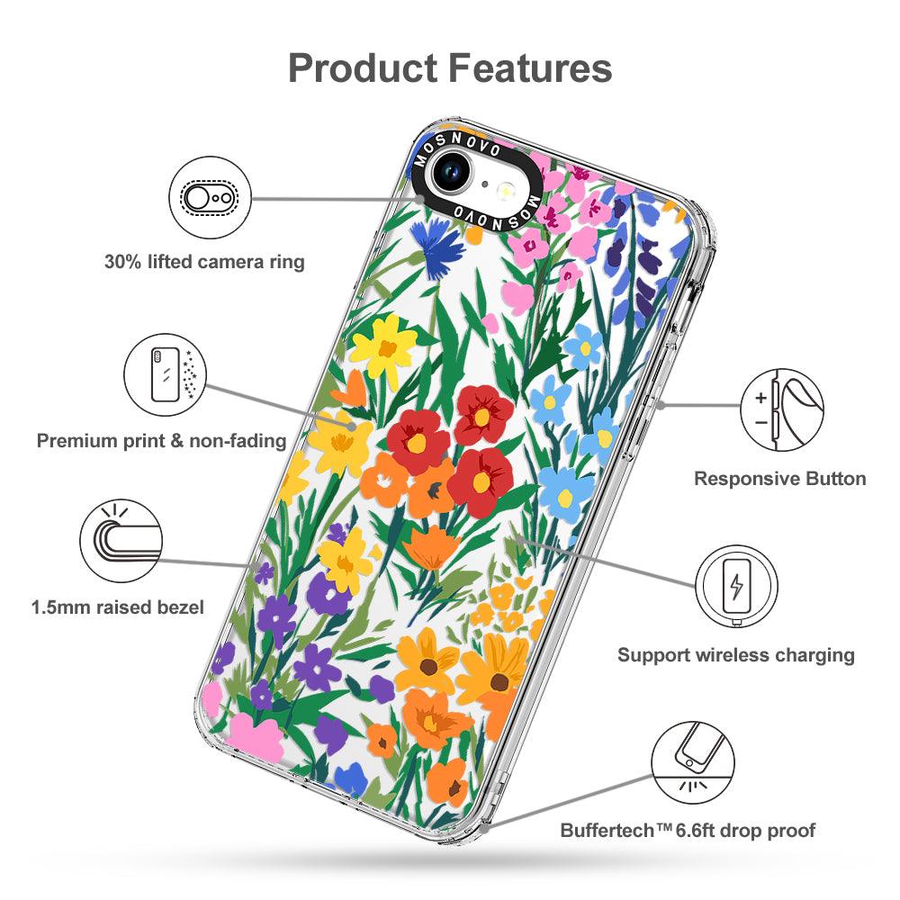 Spring Botanical Flower Floral Phone Case - iPhone SE 2022 Case - MOSNOVO